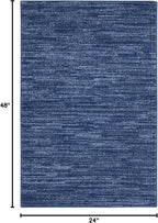 Nourison Home Nourison Essentials Navy Blue 2' x 4' Area Rug - Image 2