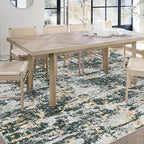 Area Rugs 6x9 Living Room: Washable Rug Modern Abstract Large Rugs Soft Non - Image 4