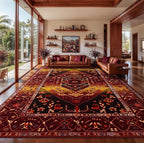 SERISSA 9x12 Area Rugs for Living Room, Large Washable Non-Slip Boho Rug by SERISSAHomeDecorCollection