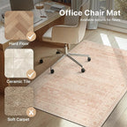 48"x60" Office Chair Mat for Hardwood Tile Floor, Under Desk Carpet Protector - Image 3
