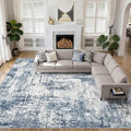 10X14 Area Rugs Living Room: Washable Large Abstract Soft Rug Stain Resistant by LOONGRUG