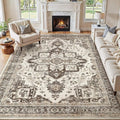 Washable 7x9 Area Rug for Living Room by JessibouAreaRug