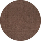 CAMILSON Easy Jute Round Rug 6ft Indoor Outdoor Brown Color Fiber Area Rugs - Image 2