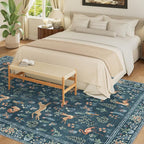 DUKINO 8x10 Rug, Washable Animal Living Room Rug - Image 3