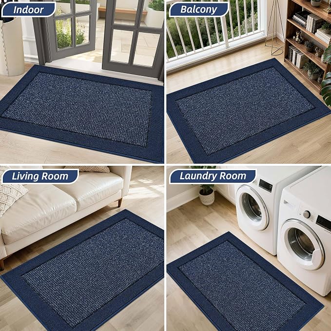BEQHAUSE Indoor Door Mat 20" x 32", Dirt Trapper Door Mats Non-Slip Entryway - Image 8