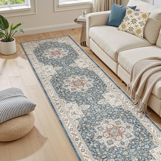 Vintage Hallway Runner Rug 2x6: Large Soft Washable Entryway - Image 5