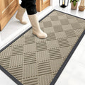 OLANLY Front Door Mat Outside Entrance 47x23, Heavy Duty Sturdy Natural Rubber by OLANLY