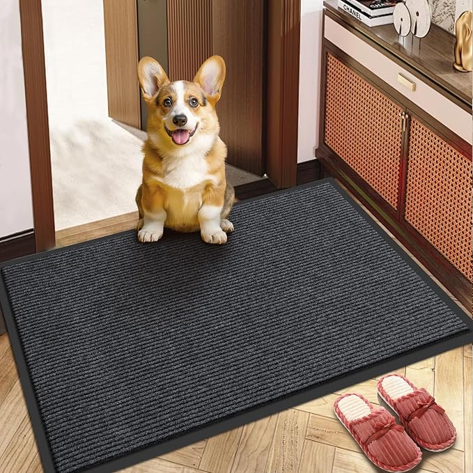 BesWin Indoor Outdoor Mat, Heavy Duty Commercial Floor Mat, Non Slip Rubber - Image 2