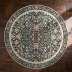 jinchan Zenith Round Rug 4ft Area Rugs Soft 4'Round Floral Aesthetic Rug - Image 9