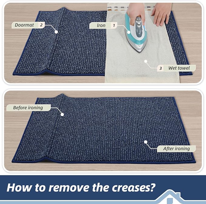 BEQHAUSE Dirt Trapper Door Mat 32" x 48", Non-Slip Washable Doormats Entrance - Image 9