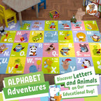 KC Cubs 5x7 ABC Alphabet Animal Rug – Educational Non-Slip Play Mat - Image 2