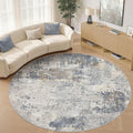 UERMEI 10ft Round Area Rug Living Room Rugs by UERMEI
