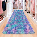 Purple Rainbow Rug for Girls Bedroom Bedside Runner 3x10 Ft, Soft Fluffy Rugs - Image 8