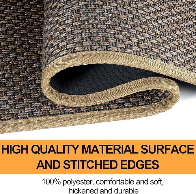 SUMLANS Fan Shaped Kitchen Mat 1 PCS, Cushioned Non Slip Rugs - Image 3