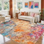 6x9 Area Rugs for Living Room Rug Washable: Abstract Rug for Dining Room - Image 9