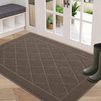 BEQHAUSE Dirt Trapper Door Mat 32" x 48", Doormat Non-Slip Entryway Rugs by BEQHAUSE
