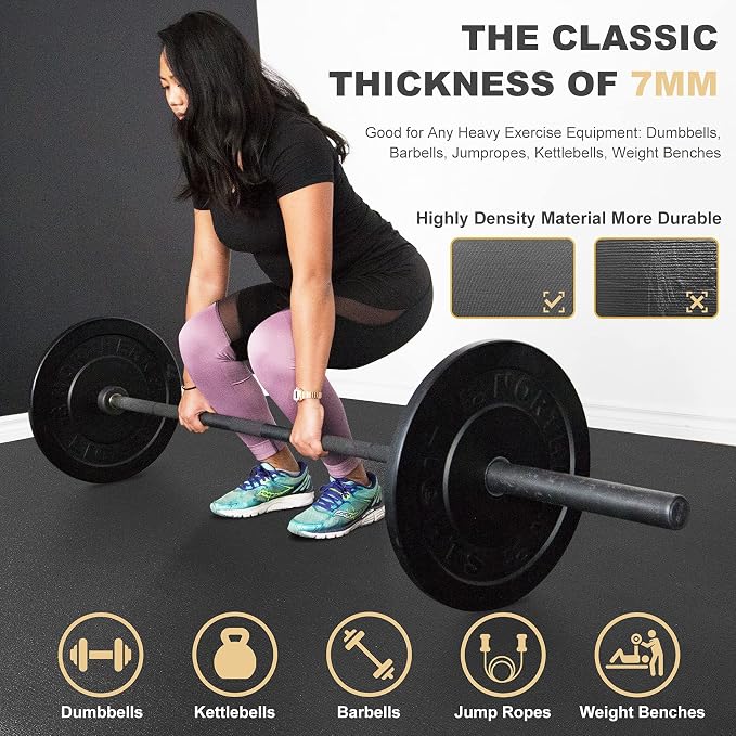 GXMMAT Extra Large Exercise Mat 16'x6'/12'x6'/10'x6'/8'x6', Extra Wide Workout - Image 4