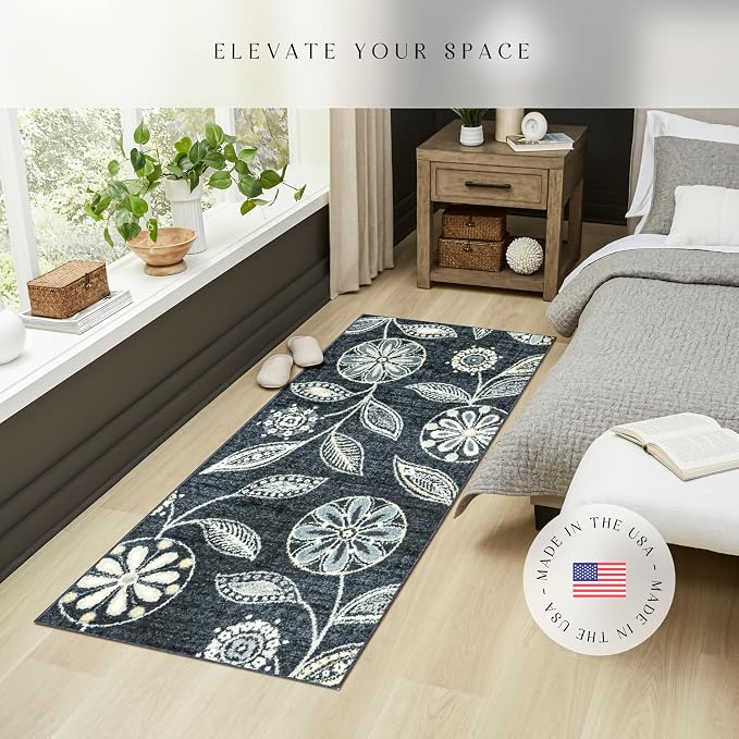 Maples Rugs Reggie Floral Runner Rug - Image 3