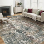 6x9 Area Rug Washable Rugs: Living Room Large Abstract Modern Soft Stain by LOONGRUG