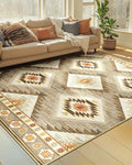 BESTSWEETIE Area Rug 6x8 Rug Machine Washable Non-Slip Low Pile Print Pattern by BESTSWEETIE