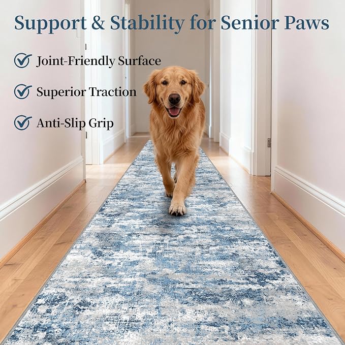 Runners for Hallways Ultra Non-Slip 2x10 Long Runner Rugs Washable Abstract - Image 9