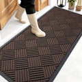 OLANLY Front Door Mat Outside Entrance 59x23, Heavy Duty Sturdy Natural Rubber by OLANLY