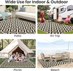 Smiry Waterproof Outdoor Rug 4x6 ft, Reversible Plastic Straw Patio Camping Rugs - Image 7