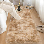 2x10 Feet Beige Fluffy Runner Rug - Image 8