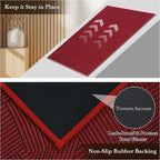 Indoor Door Mat 30"x47" Large, Low-Profile Welcome Front Door Mat Indoor - Image 5