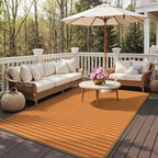 GENIMO Outdoor Rug for Patio Clearance, Lightweight Waterproof RV Camping Mat - Image 2
