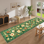DUKINO Runner Rug for Hallway, 2.6x10 Washable Floral Long Kitchen Rug - Image 3