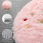 ONASAR Light Pink Round Area Rugs 5ft - Image 2