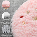 ONASAR Light Pink Round Area Rugs 6ft - Image 2