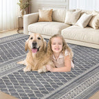 cotiled 10x12 Area Rugs Living Room Rug: Washable Boho Rugs - Image 8