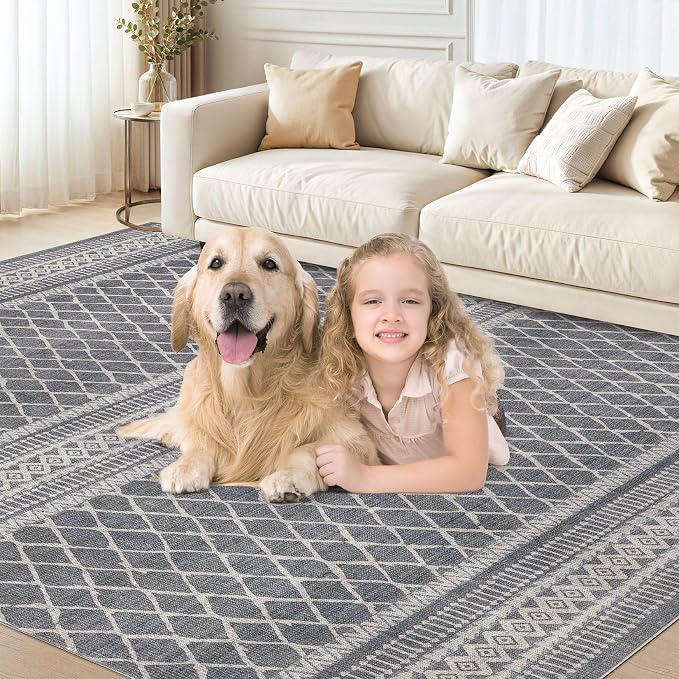 cotiled 6x9 Area Rugs Living Room Rug: Washable Boho Rugs - Image 9