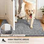 PURRUGS Dirt Trapping Door Mat 34" x 59", Non-Slip Machine Washable Entry Rug - Image 6