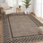 Small Bedroom Area Rug 3x5 Checkered Area Rug - Image 9
