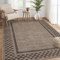GarveeHome Machine Washable 5x7 Area Rugs Modern Bordered Living Room Rug Non by GarveeHome