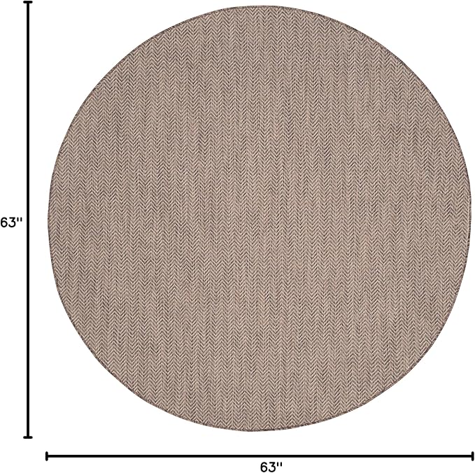 SAFAVIEH Outdoor Round Rug 5'3" - Image 2