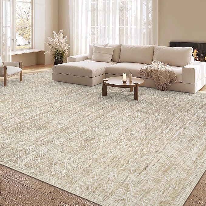 Washable Rug 8x10 Area Rugs: Modern Geometric Rugs - Image 7