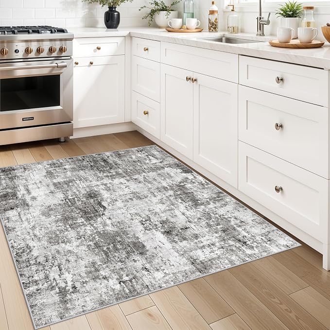 3x3 Square Entryway Rug Washable – Non-Slip Small Area Rug - Image 3
