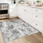 3x3 Square Entryway Rug Washable – Non-Slip Small Area Rug - Image 3
