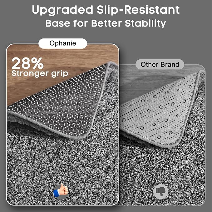 Ophanie Small Rug Washable Non Slip Throw Bedside Area Rugs, Fluffy Soft Mini - Image 4