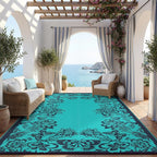 Garvee Outdoor Rugs 9' x 12’ Waterproof Reversible Mats, Large Area Plastic by Garvee