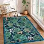 GarveeHome Jungle Animal Print Rug 3x5 Washable Area Rugs by GarveeHome