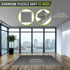 ProsourceFit Exercise Puzzle Mat ½-inch, EVA Interlocking Foam Floor Tiles - Image 2
