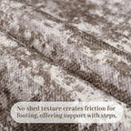 Abstract Washable Runner Rug 2x6, Woven Non-Shedding Thin Runners - Image 3
