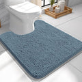 OLANLY Toilet Rugs U-Shaped 24x24, Extra Soft Absorbent Chenille Contour by OLANLY