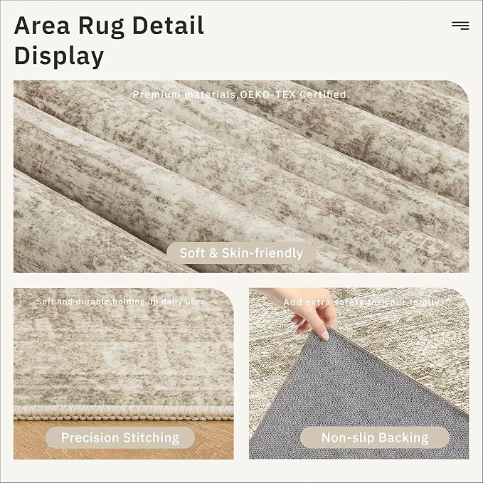 Soalmost Runner Rug 3x12 Washable Non-Slip Hallway Runner Rugs - Image 6