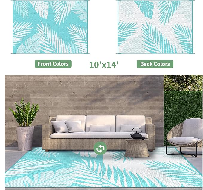 GENIMO Outdoor Rug 10' x 14' Waterproof - Image 2